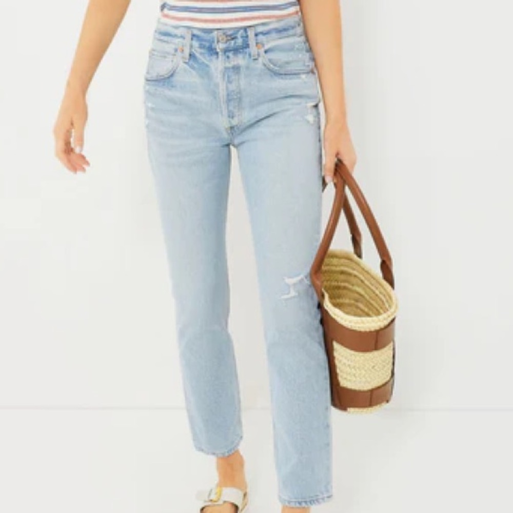 Citizens Of Humanity Never Worn Light Blue Straight Leg Jeans